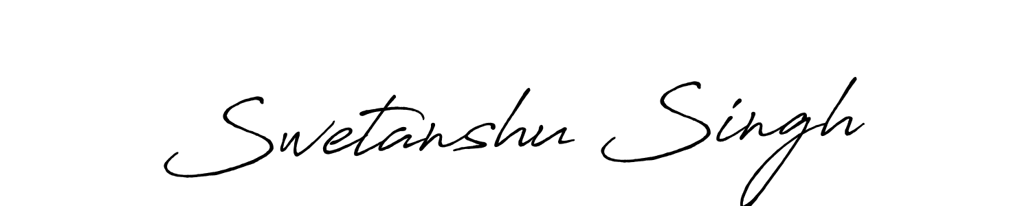 Also we have Swetanshu Singh name is the best signature style. Create professional handwritten signature collection using Antro_Vectra_Bolder autograph style. Swetanshu Singh signature style 7 images and pictures png