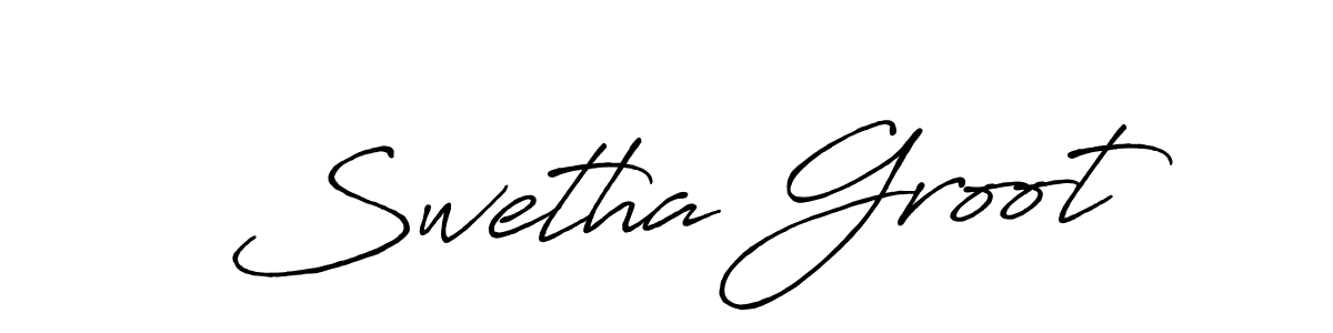 Use a signature maker to create a handwritten signature online. With this signature software, you can design (Antro_Vectra_Bolder) your own signature for name Swetha Groot. Swetha Groot signature style 7 images and pictures png
