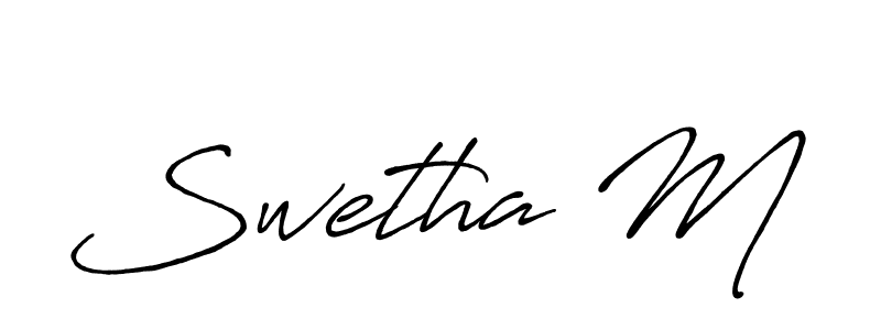 Also we have Swetha M name is the best signature style. Create professional handwritten signature collection using Antro_Vectra_Bolder autograph style. Swetha M signature style 7 images and pictures png