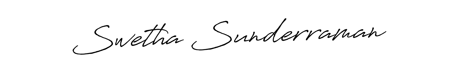 Also we have Swetha Sunderraman name is the best signature style. Create professional handwritten signature collection using Antro_Vectra_Bolder autograph style. Swetha Sunderraman signature style 7 images and pictures png