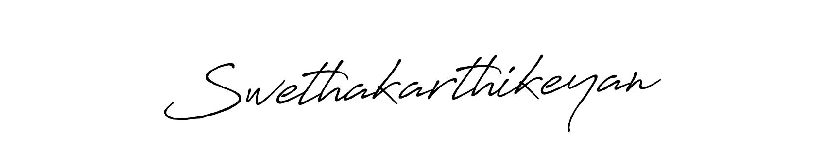 How to make Swethakarthikeyan name signature. Use Antro_Vectra_Bolder style for creating short signs online. This is the latest handwritten sign. Swethakarthikeyan signature style 7 images and pictures png