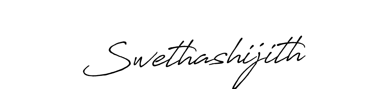 You should practise on your own different ways (Antro_Vectra_Bolder) to write your name (Swethashijith) in signature. don't let someone else do it for you. Swethashijith signature style 7 images and pictures png