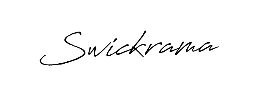 Swickrama stylish signature style. Best Handwritten Sign (Antro_Vectra_Bolder) for my name. Handwritten Signature Collection Ideas for my name Swickrama. Swickrama signature style 7 images and pictures png