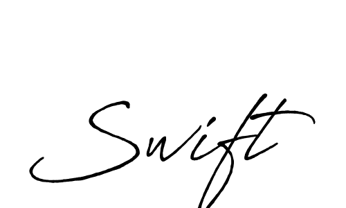 Design your own signature with our free online signature maker. With this signature software, you can create a handwritten (Antro_Vectra_Bolder) signature for name Swift. Swift signature style 7 images and pictures png