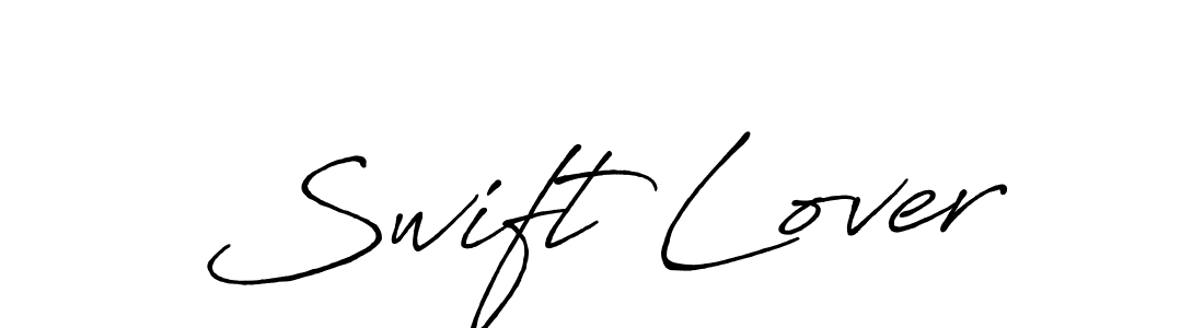 Swift Lover stylish signature style. Best Handwritten Sign (Antro_Vectra_Bolder) for my name. Handwritten Signature Collection Ideas for my name Swift Lover. Swift Lover signature style 7 images and pictures png