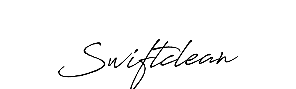 Swiftclean stylish signature style. Best Handwritten Sign (Antro_Vectra_Bolder) for my name. Handwritten Signature Collection Ideas for my name Swiftclean. Swiftclean signature style 7 images and pictures png