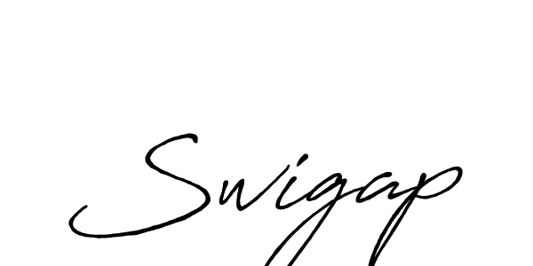 Swigap stylish signature style. Best Handwritten Sign (Antro_Vectra_Bolder) for my name. Handwritten Signature Collection Ideas for my name Swigap. Swigap signature style 7 images and pictures png