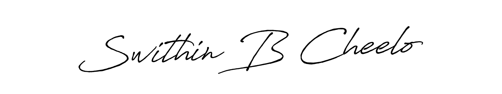 Design your own signature with our free online signature maker. With this signature software, you can create a handwritten (Antro_Vectra_Bolder) signature for name Swithin B Cheelo. Swithin B Cheelo signature style 7 images and pictures png