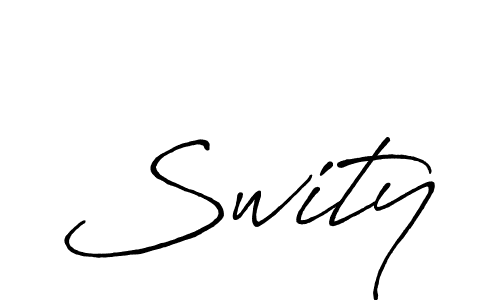 Use a signature maker to create a handwritten signature online. With this signature software, you can design (Antro_Vectra_Bolder) your own signature for name Swity. Swity signature style 7 images and pictures png