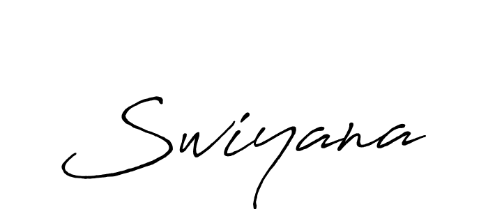 Create a beautiful signature design for name Swiyana. With this signature (Antro_Vectra_Bolder) fonts, you can make a handwritten signature for free. Swiyana signature style 7 images and pictures png