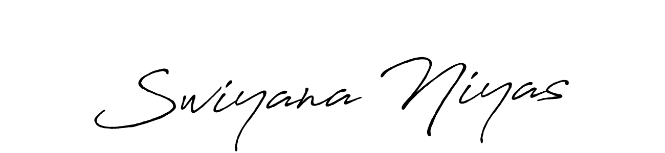 Also You can easily find your signature by using the search form. We will create Swiyana Niyas name handwritten signature images for you free of cost using Antro_Vectra_Bolder sign style. Swiyana Niyas signature style 7 images and pictures png