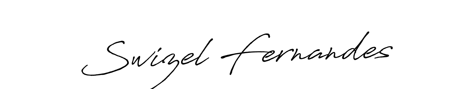 Swizel Fernandes stylish signature style. Best Handwritten Sign (Antro_Vectra_Bolder) for my name. Handwritten Signature Collection Ideas for my name Swizel Fernandes. Swizel Fernandes signature style 7 images and pictures png