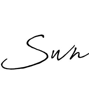 Swn stylish signature style. Best Handwritten Sign (Antro_Vectra_Bolder) for my name. Handwritten Signature Collection Ideas for my name Swn. Swn signature style 7 images and pictures png