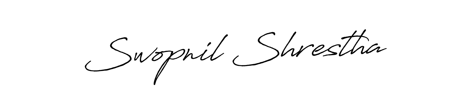 Also we have Swopnil Shrestha name is the best signature style. Create professional handwritten signature collection using Antro_Vectra_Bolder autograph style. Swopnil Shrestha signature style 7 images and pictures png