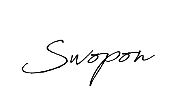 Once you've used our free online signature maker to create your best signature Antro_Vectra_Bolder style, it's time to enjoy all of the benefits that Swopon name signing documents. Swopon signature style 7 images and pictures png