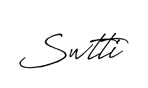 You should practise on your own different ways (Antro_Vectra_Bolder) to write your name (Swtti) in signature. don't let someone else do it for you. Swtti signature style 7 images and pictures png