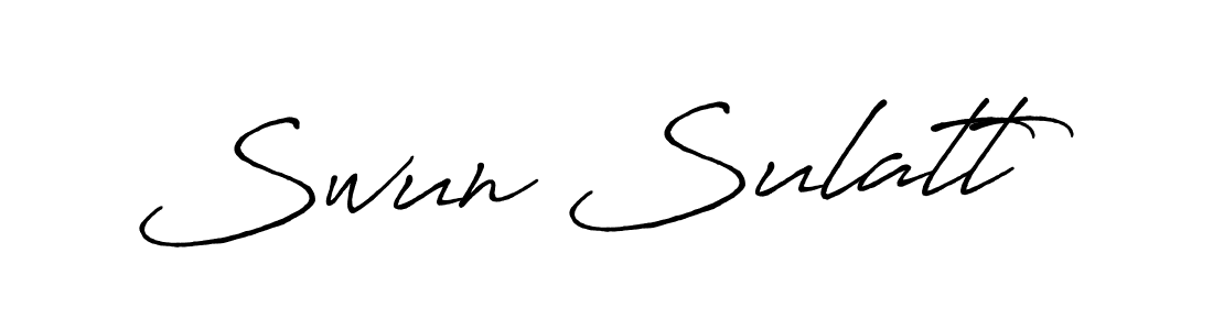 It looks lik you need a new signature style for name Swun Sulatt. Design unique handwritten (Antro_Vectra_Bolder) signature with our free signature maker in just a few clicks. Swun Sulatt signature style 7 images and pictures png