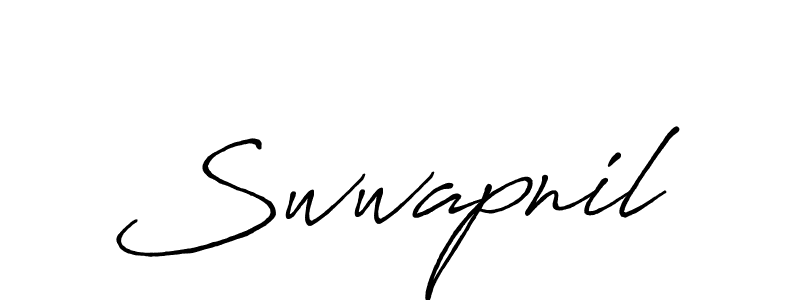 Create a beautiful signature design for name Swwapnil. With this signature (Antro_Vectra_Bolder) fonts, you can make a handwritten signature for free. Swwapnil signature style 7 images and pictures png