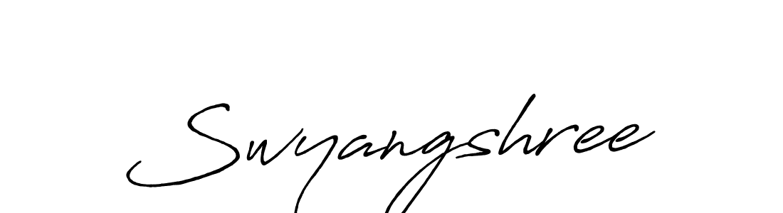Also we have Swyangshree name is the best signature style. Create professional handwritten signature collection using Antro_Vectra_Bolder autograph style. Swyangshree signature style 7 images and pictures png