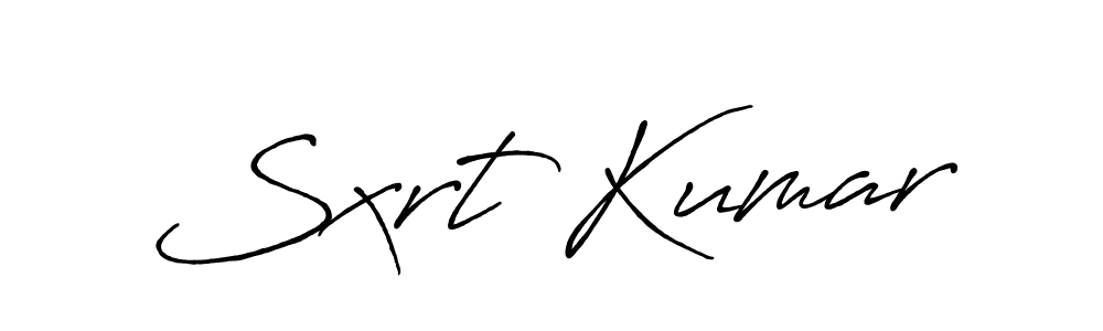 The best way (Antro_Vectra_Bolder) to make a short signature is to pick only two or three words in your name. The name Sxrt Kumar include a total of six letters. For converting this name. Sxrt Kumar signature style 7 images and pictures png