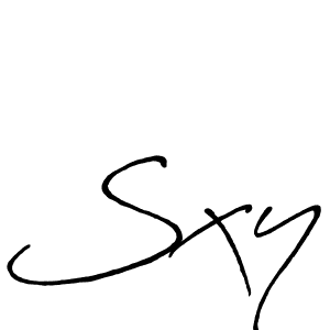 How to make Sxy signature? Antro_Vectra_Bolder is a professional autograph style. Create handwritten signature for Sxy name. Sxy signature style 7 images and pictures png