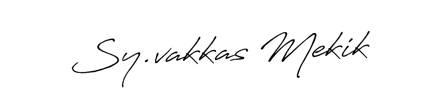 You can use this online signature creator to create a handwritten signature for the name Sy.vakkas Mekik. This is the best online autograph maker. Sy.vakkas Mekik signature style 7 images and pictures png