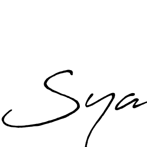 How to make Sya name signature. Use Antro_Vectra_Bolder style for creating short signs online. This is the latest handwritten sign. Sya signature style 7 images and pictures png