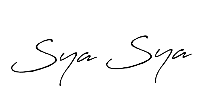 Design your own signature with our free online signature maker. With this signature software, you can create a handwritten (Antro_Vectra_Bolder) signature for name Sya Sya. Sya Sya signature style 7 images and pictures png