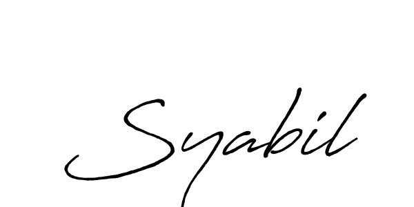 Make a beautiful signature design for name Syabil. Use this online signature maker to create a handwritten signature for free. Syabil signature style 7 images and pictures png