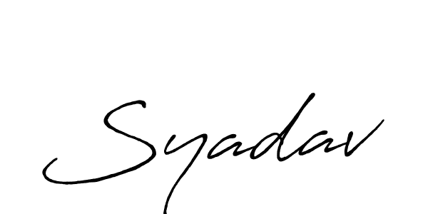 if you are searching for the best signature style for your name Syadav. so please give up your signature search. here we have designed multiple signature styles  using Antro_Vectra_Bolder. Syadav signature style 7 images and pictures png