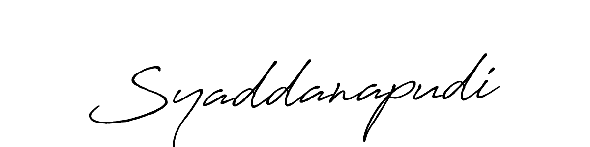 Once you've used our free online signature maker to create your best signature Antro_Vectra_Bolder style, it's time to enjoy all of the benefits that Syaddanapudi name signing documents. Syaddanapudi signature style 7 images and pictures png