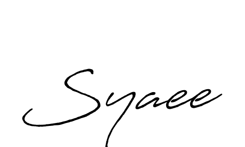 How to make Syaee signature? Antro_Vectra_Bolder is a professional autograph style. Create handwritten signature for Syaee name. Syaee signature style 7 images and pictures png