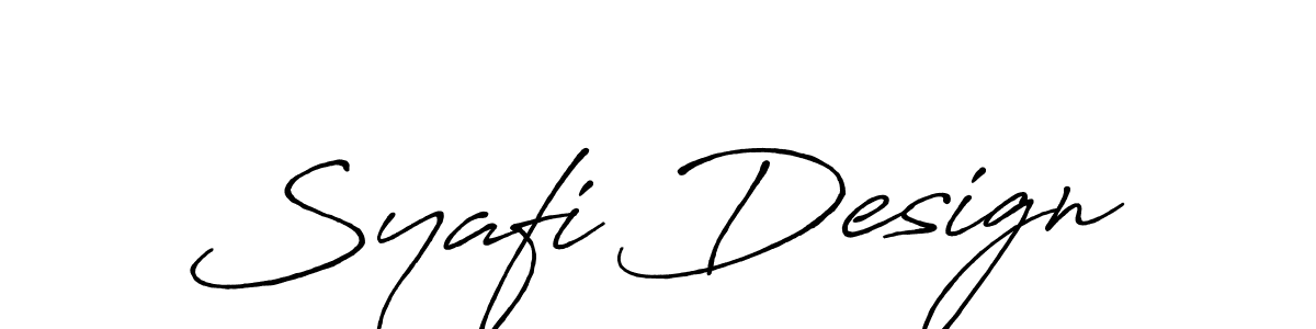 Also we have Syafi Design name is the best signature style. Create professional handwritten signature collection using Antro_Vectra_Bolder autograph style. Syafi Design signature style 7 images and pictures png