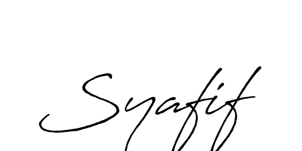 Use a signature maker to create a handwritten signature online. With this signature software, you can design (Antro_Vectra_Bolder) your own signature for name Syafif. Syafif signature style 7 images and pictures png