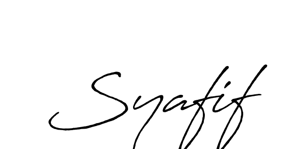 Use a signature maker to create a handwritten signature online. With this signature software, you can design (Antro_Vectra_Bolder) your own signature for name Syafif. Syafif signature style 7 images and pictures png