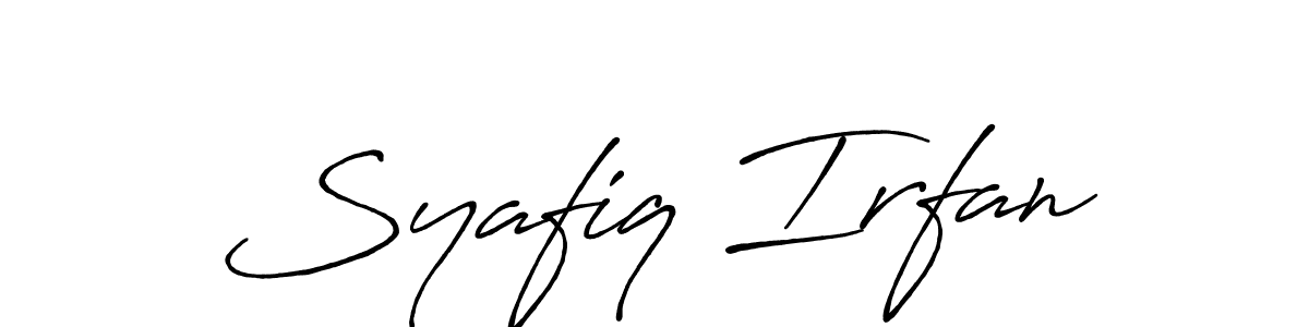 How to make Syafiq Irfan signature? Antro_Vectra_Bolder is a professional autograph style. Create handwritten signature for Syafiq Irfan name. Syafiq Irfan signature style 7 images and pictures png