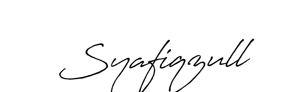 Use a signature maker to create a handwritten signature online. With this signature software, you can design (Antro_Vectra_Bolder) your own signature for name Syafiqzull. Syafiqzull signature style 7 images and pictures png