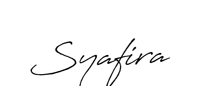 How to make Syafira name signature. Use Antro_Vectra_Bolder style for creating short signs online. This is the latest handwritten sign. Syafira signature style 7 images and pictures png