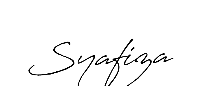 Create a beautiful signature design for name Syafiza. With this signature (Antro_Vectra_Bolder) fonts, you can make a handwritten signature for free. Syafiza signature style 7 images and pictures png