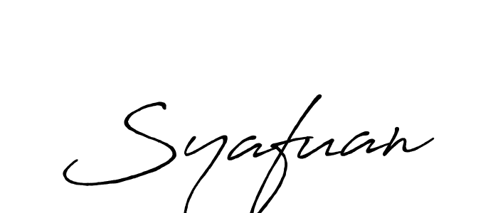 Also we have Syafuan name is the best signature style. Create professional handwritten signature collection using Antro_Vectra_Bolder autograph style. Syafuan signature style 7 images and pictures png