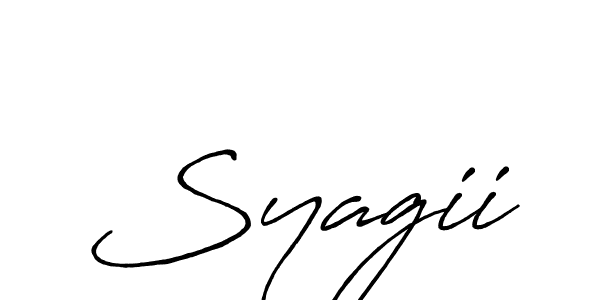 It looks lik you need a new signature style for name Syagii. Design unique handwritten (Antro_Vectra_Bolder) signature with our free signature maker in just a few clicks. Syagii signature style 7 images and pictures png