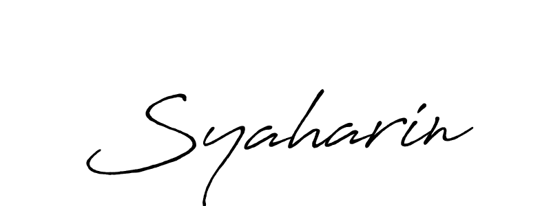 Make a beautiful signature design for name Syaharin. Use this online signature maker to create a handwritten signature for free. Syaharin signature style 7 images and pictures png