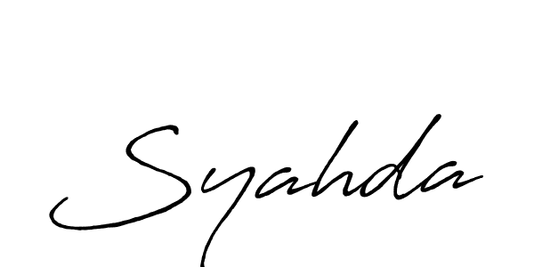 Antro_Vectra_Bolder is a professional signature style that is perfect for those who want to add a touch of class to their signature. It is also a great choice for those who want to make their signature more unique. Get Syahda name to fancy signature for free. Syahda signature style 7 images and pictures png