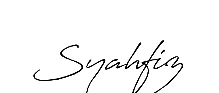 Once you've used our free online signature maker to create your best signature Antro_Vectra_Bolder style, it's time to enjoy all of the benefits that Syahfiz name signing documents. Syahfiz signature style 7 images and pictures png