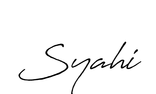 Syahi stylish signature style. Best Handwritten Sign (Antro_Vectra_Bolder) for my name. Handwritten Signature Collection Ideas for my name Syahi. Syahi signature style 7 images and pictures png