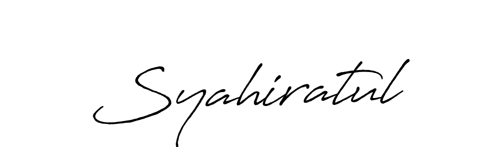 if you are searching for the best signature style for your name Syahiratul. so please give up your signature search. here we have designed multiple signature styles  using Antro_Vectra_Bolder. Syahiratul signature style 7 images and pictures png