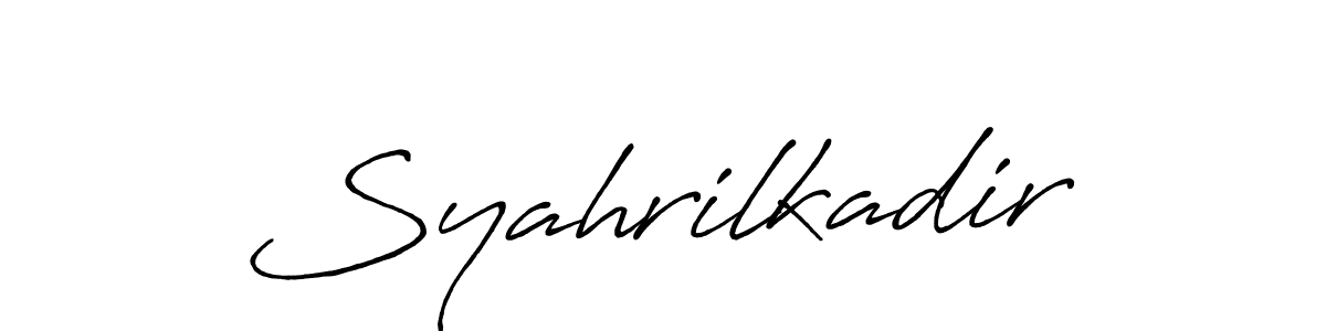 It looks lik you need a new signature style for name Syahrilkadir. Design unique handwritten (Antro_Vectra_Bolder) signature with our free signature maker in just a few clicks. Syahrilkadir signature style 7 images and pictures png