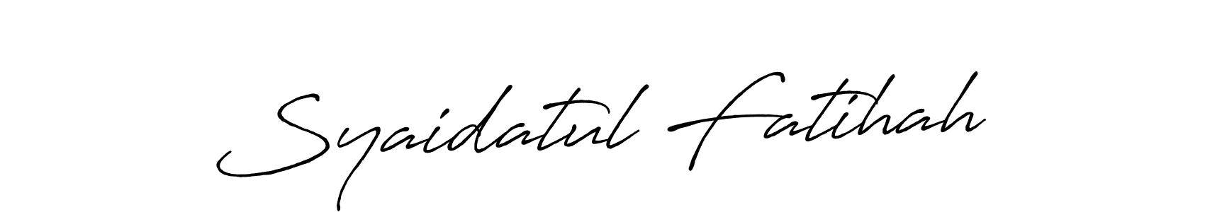 Make a beautiful signature design for name Syaidatul Fatihah. Use this online signature maker to create a handwritten signature for free. Syaidatul Fatihah signature style 7 images and pictures png