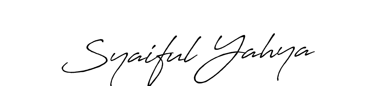 The best way (Antro_Vectra_Bolder) to make a short signature is to pick only two or three words in your name. The name Syaiful Yahya include a total of six letters. For converting this name. Syaiful Yahya signature style 7 images and pictures png