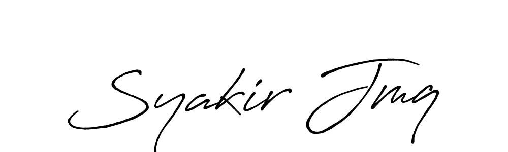 You should practise on your own different ways (Antro_Vectra_Bolder) to write your name (Syakir Jmq) in signature. don't let someone else do it for you. Syakir Jmq signature style 7 images and pictures png